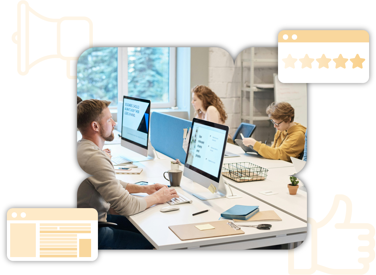 3 Pessoas se olhando enquanto planejam